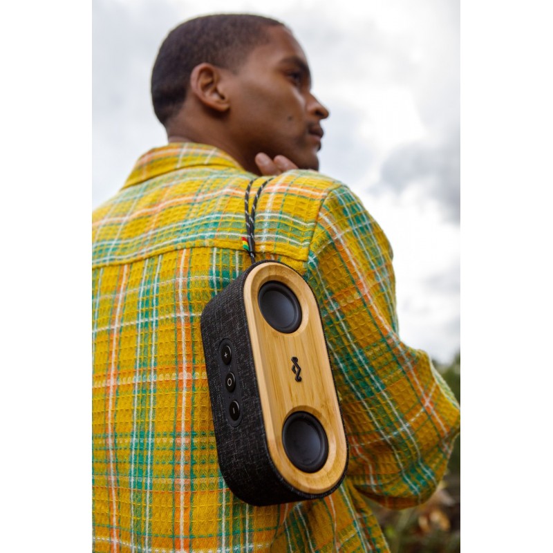 The House Of Marley EM-JA021-SB Tragbarer Lautsprecher Tragbarer Stereo-Lautsprecher Schwarz, Gelb 20 W