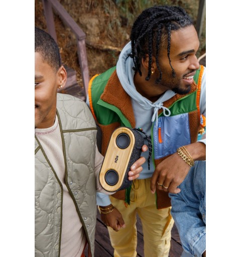 The House Of Marley EM-JA021-SB Tragbarer Lautsprecher Tragbarer Stereo-Lautsprecher Schwarz, Gelb 20 W
