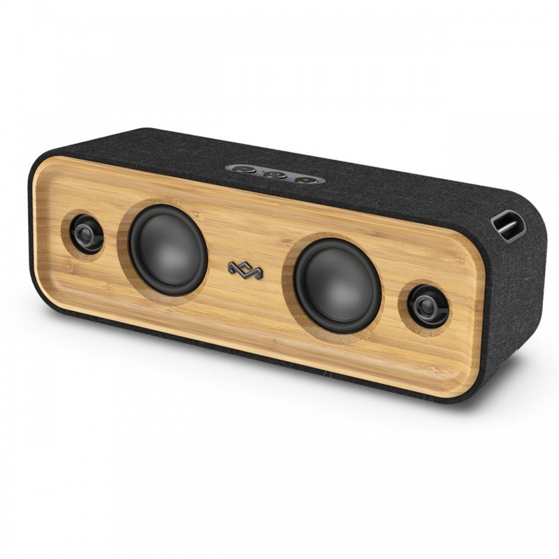 The House Of Marley EM-JA030-SB Tragbarer Lautsprecher Tragbarer Stereo-Lautsprecher Schwarz, Gelb 40 W