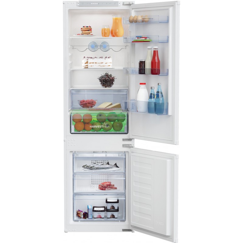 Beko BCHA275E4SN fridge-freezer Freestanding 262 L E White