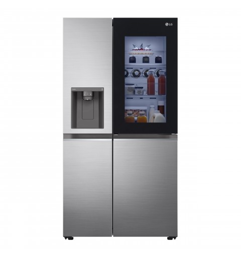 LG GSXV80PZLE Side-by-Side Kühlkombination Freistehend 635 l E Edelstahl