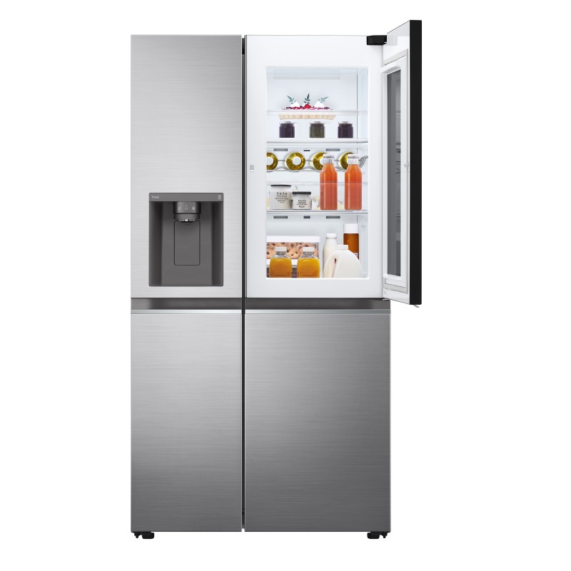 LG GSXV80PZLE Side-by-Side Kühlkombination Freistehend 635 l E Edelstahl