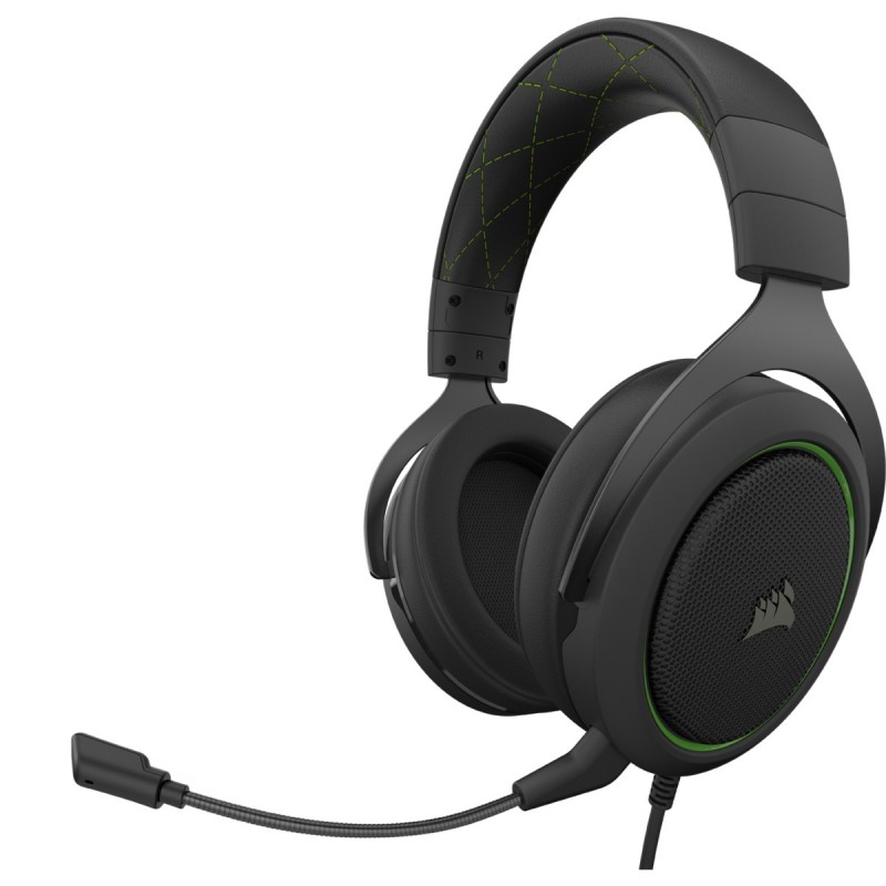 Corsair HS50 PRO STEREO Auriculares Alámbrico Diadema Juego Negro, Verde Corsair HS50 PRO STEREO Auriculares Alámbrico Diadema Juego Negro, Verde