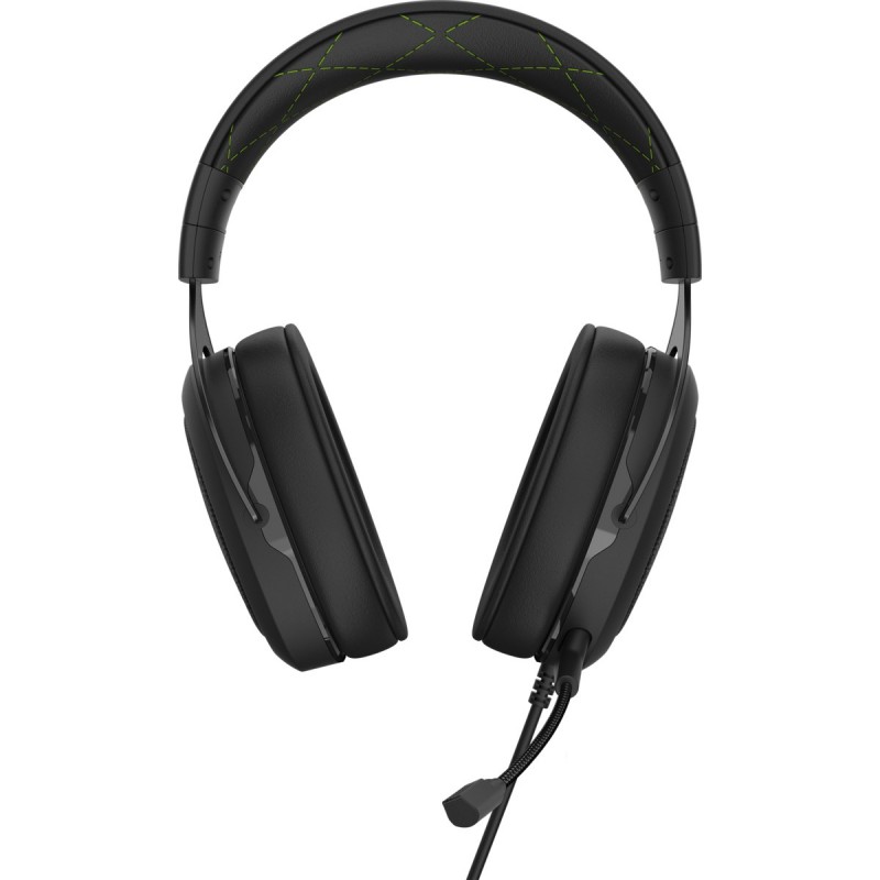 Corsair HS50 PRO STEREO Auriculares Alámbrico Diadema Juego Negro, Verde