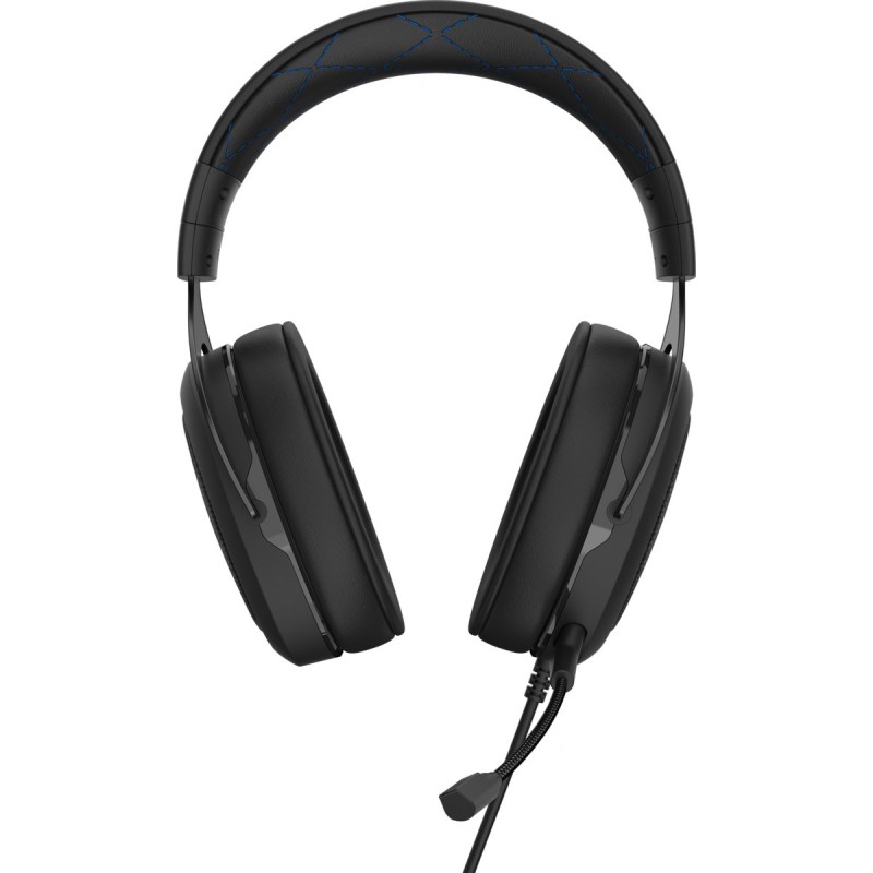 Corsair HS50 PRO STEREO Casque Avec fil Arceau Jouer Noir, Bleu