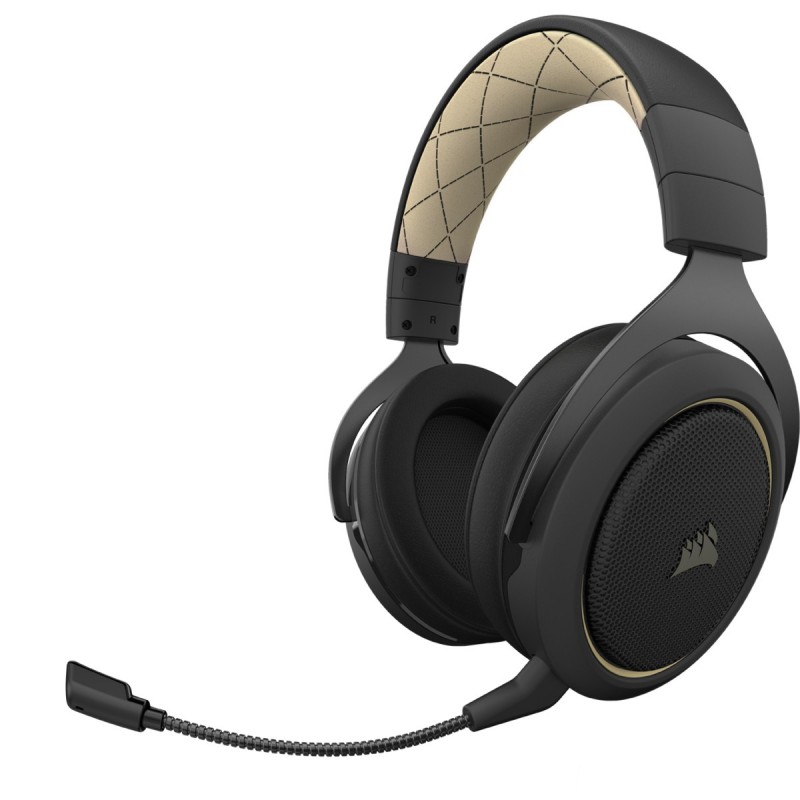 Corsair HS70 PRO WIRELESS Auricolare A Padiglione Giocare Bluetooth Nero, Crema