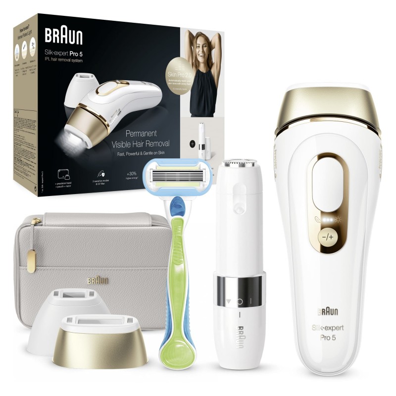 Braun Silk-expert Pro Silk expert Pro 5 PL5159, Epilatore A Luce Pulsata Donna, Per La Rimozione Permanente Dei Peli Visibili A