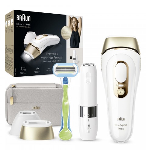 Braun Silk-expert Pro Silk expert Pro 5 PL5159, Epilatore A Luce Pulsata Donna, Per La Rimozione Permanente Dei Peli Visibili A