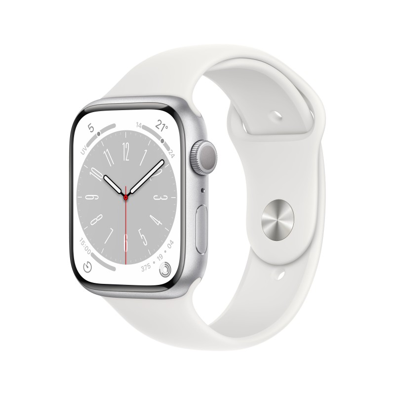 Apple Watch Series 8 OLED 45 mm Silber GPS