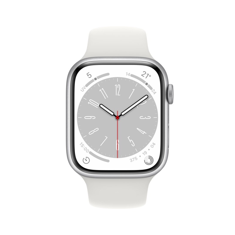 Apple Watch Series 8 OLED 45 mm Silber GPS