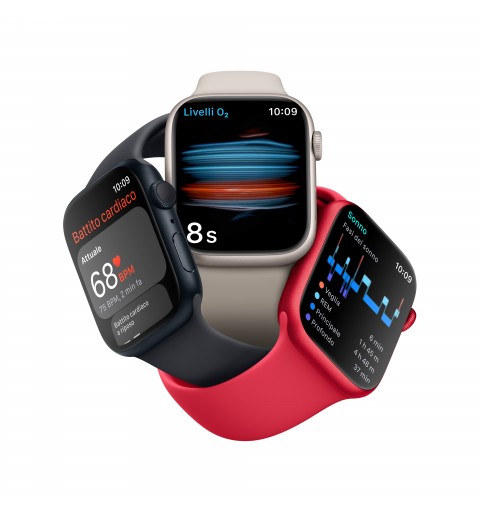 Apple Watch Series 8 OLED 45 mm Silver GPS (satellite)