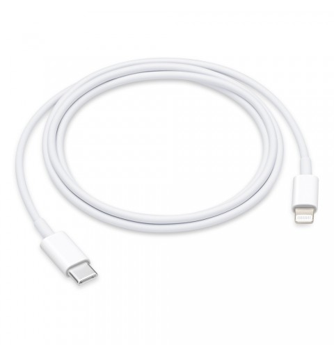 Apple MX0K2ZM A cable de conector Lightning 1 m Blanco