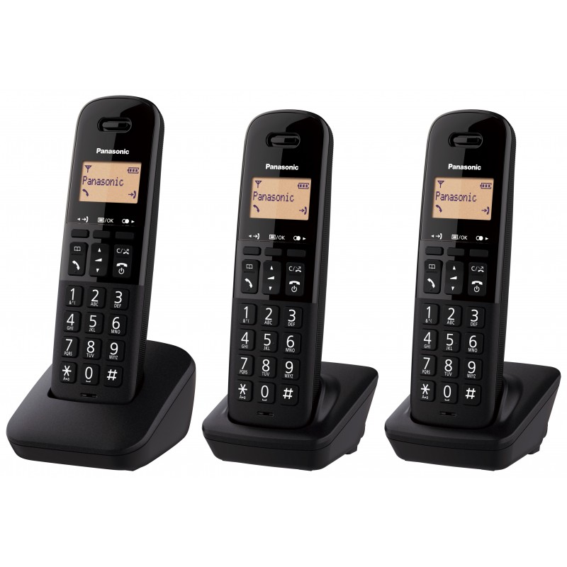 Panasonic KX-TGB613 DECT-Telefon Anrufer-Identifikation Schwarz