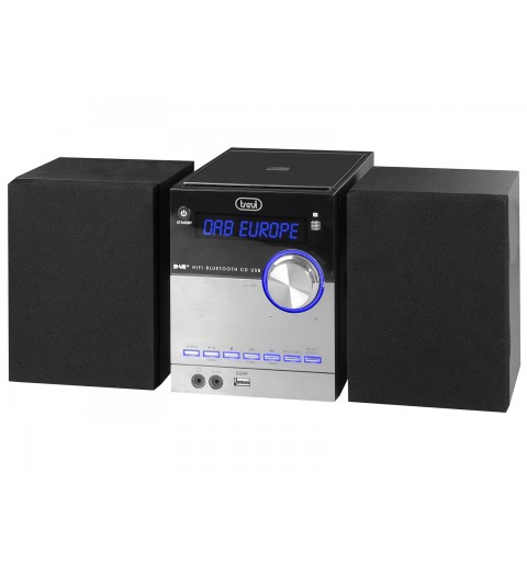 Trevi 0H10D800 Home-Stereoanlage Home-Audio-Minisystem Schwarz, Silber