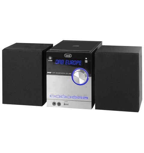 Trevi 0H10D800 sistema de audio para el hogar Minicadena de música para uso doméstico Negro, Plata