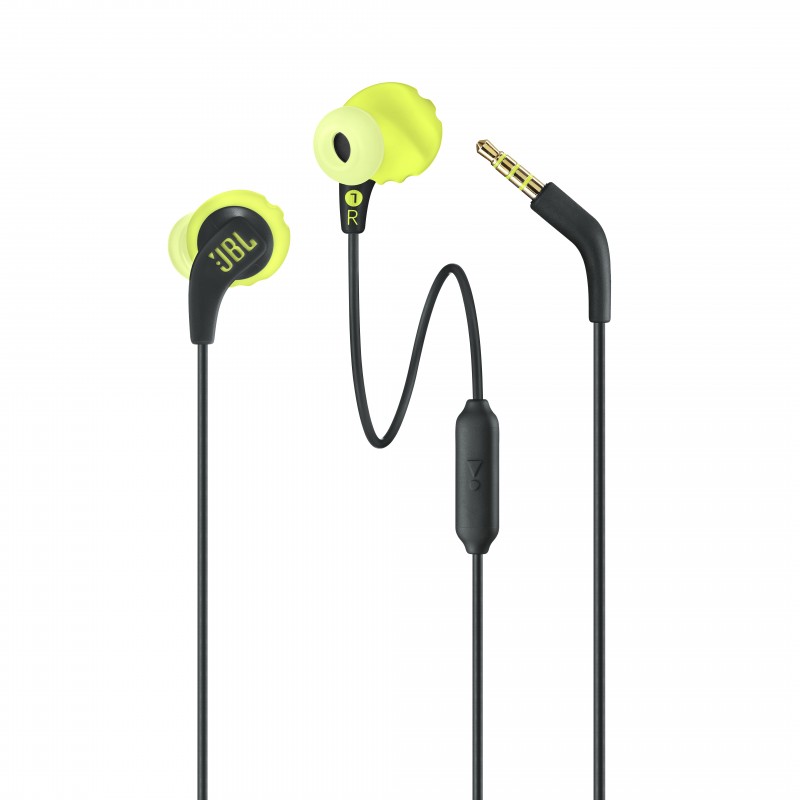 JBL Endurance Run Auricolare Cablato In-ear Sport Nero, Giallo