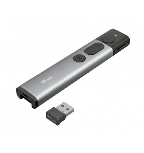 Trust Kazun apuntador inalámbricos RF Aluminio, Negro