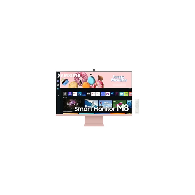 Samsung S32BM80PUU 81,3 cm (32") 3840 x 2160 Pixeles 4K Ultra HD Rosa, Blanco
