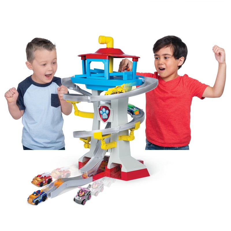 PAW Patrol PATRULLA CANINA - CENTRO DE MANDO PATRULLA CANINA + 2 Coches Exclusivos Chase y Marshall - Patrulla Canina True