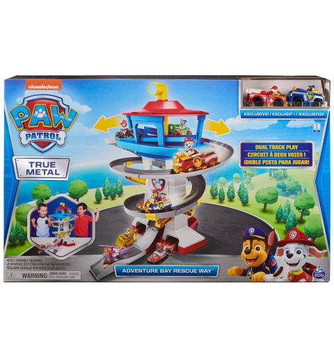 PAW Patrol PATRULLA CANINA - CENTRO DE MANDO PATRULLA CANINA + 2 Coches Exclusivos Chase y Marshall - Patrulla Canina True