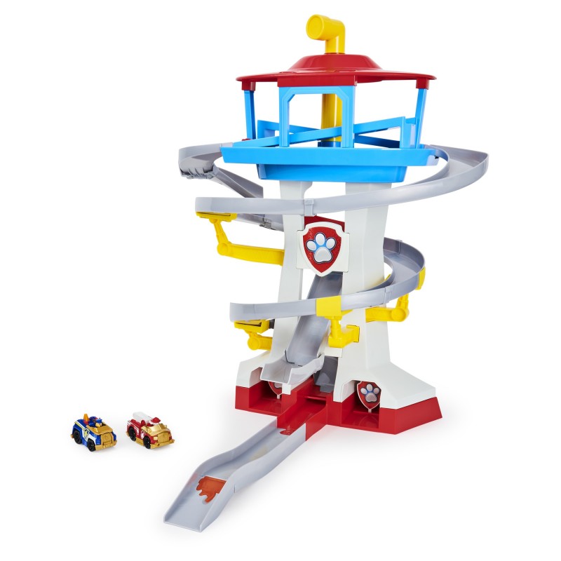 PAW Patrol PATRULLA CANINA - CENTRO DE MANDO PATRULLA CANINA + 2 Coches Exclusivos Chase y Marshall - Patrulla Canina True