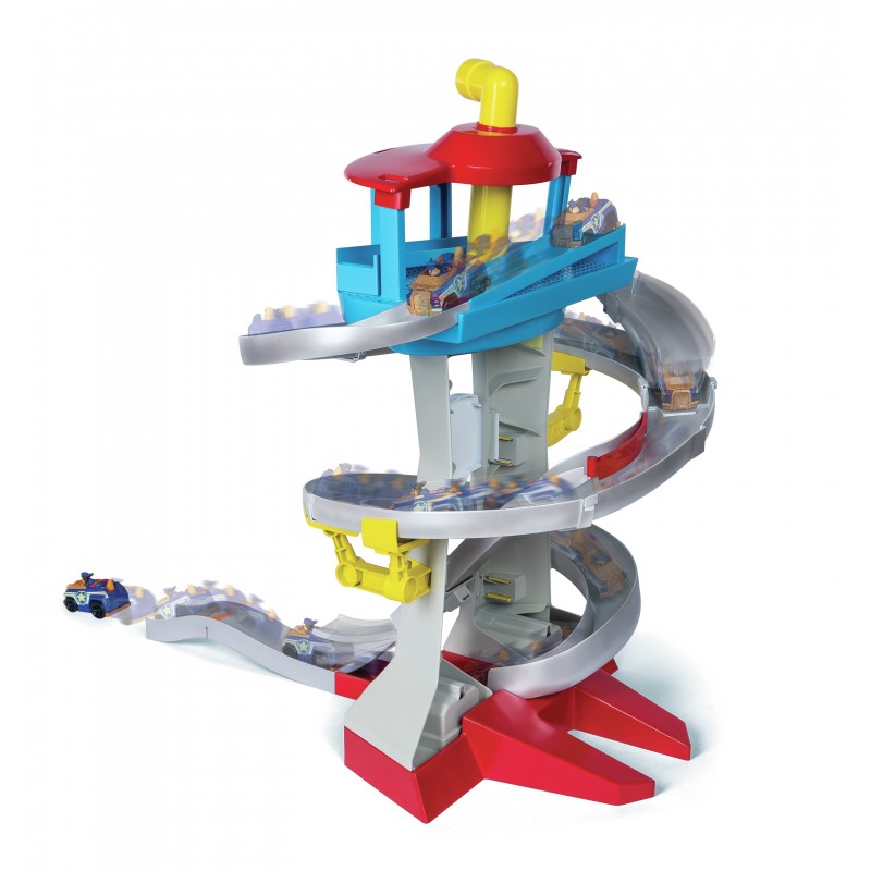 PAW Patrol PATRULLA CANINA - CENTRO DE MANDO PATRULLA CANINA + 2 Coches Exclusivos Chase y Marshall - Patrulla Canina True