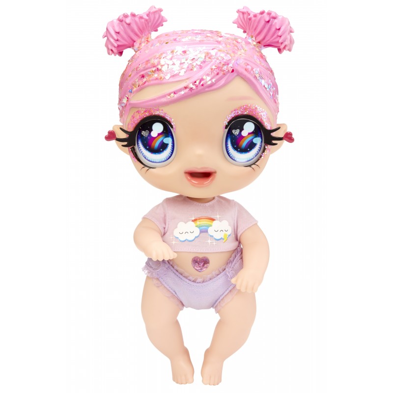 Glitter Babyz Doll Series 2- Dreamia Stardust (Pink Rainbow)