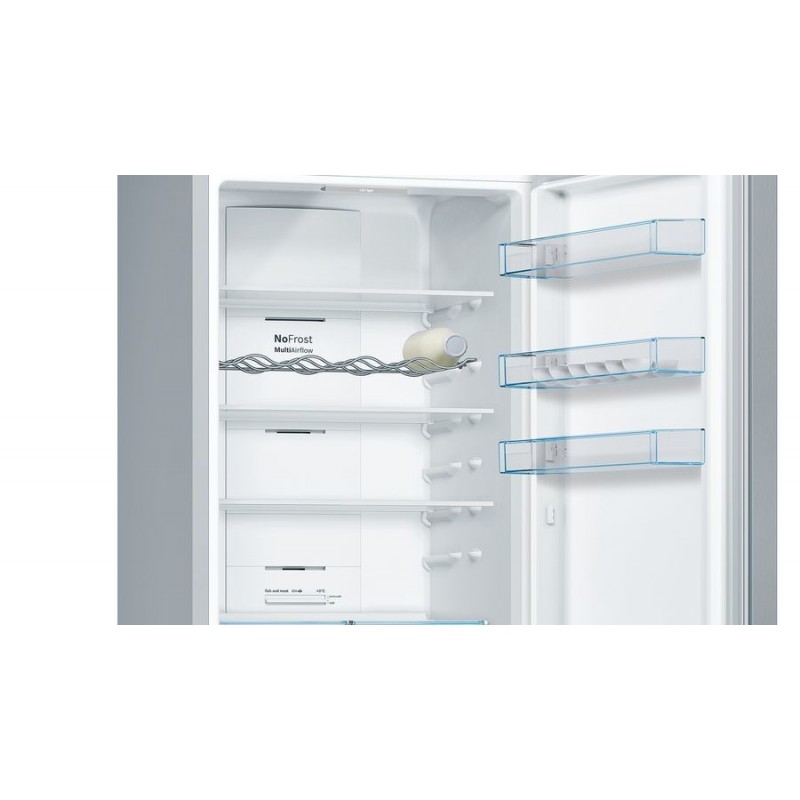 Bosch Serie 4 KGN39XIDP Kühl- und Gefrierkombination Freistehend 368 l D Edelstahl