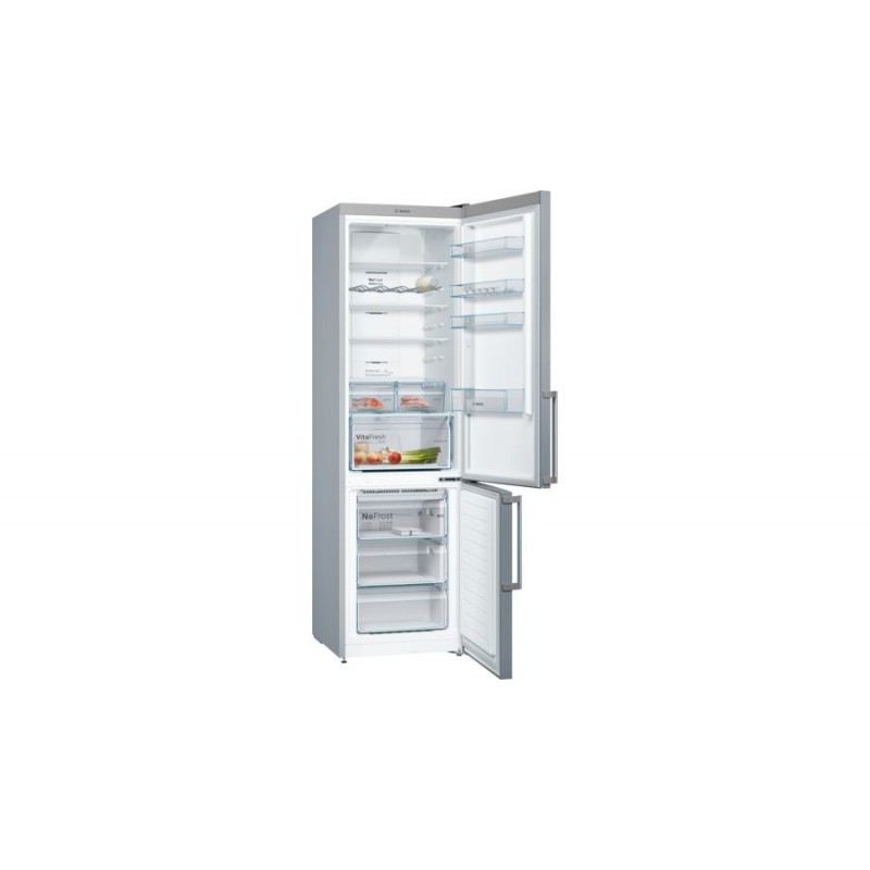 Bosch Serie 4 KGN39XIDP frigorifero con congelatore Libera installazione 368 L D Acciaio inossidabile