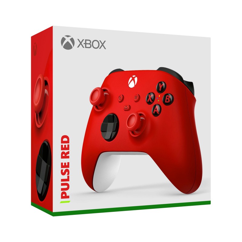 Microsoft Pulse Red Bluetooth USB Gamepad Analogue Digital Xbox, Xbox One, Xbox Series S, Xbox Series X