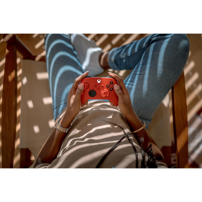 Microsoft Pulse Red Rouge Bluetooth USB Manette de jeu Analogique Numérique Xbox, Xbox One, Xbox Series S, Xbox Series X