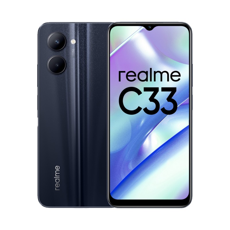 realme C33 16,5 cm (6.5") Double SIM Android 12 4G Micro-USB 4 Go 64 Go 5000 mAh Noir