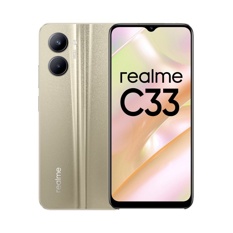 realme C33 16,5 cm (6.5") Double SIM Android 12 4G Micro-USB 4 Go 64 Go 5000 mAh Or
