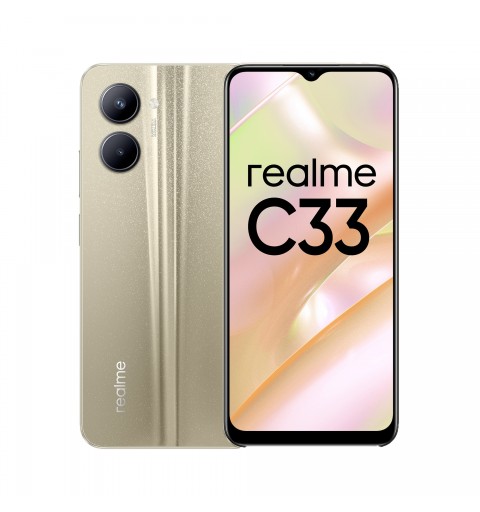 realme C33 16,5 cm (6.5") Double SIM Android 12 4G Micro-USB 4 Go 64 Go 5000 mAh Or