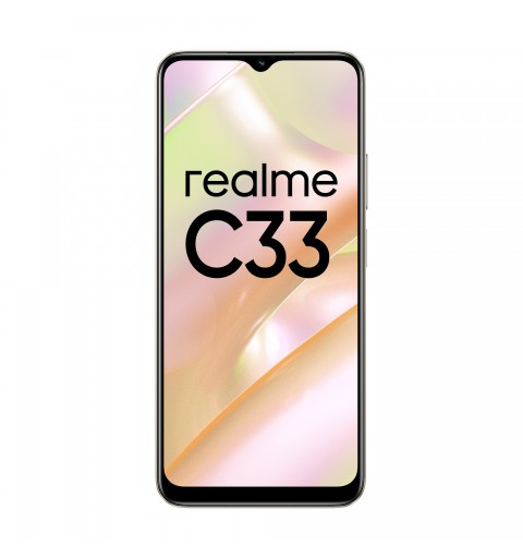 realme C33 16,5 cm (6.5 Zoll) Dual-SIM Android 12 4G Mikro-USB 4 GB 128 GB 5000 mAh Gold