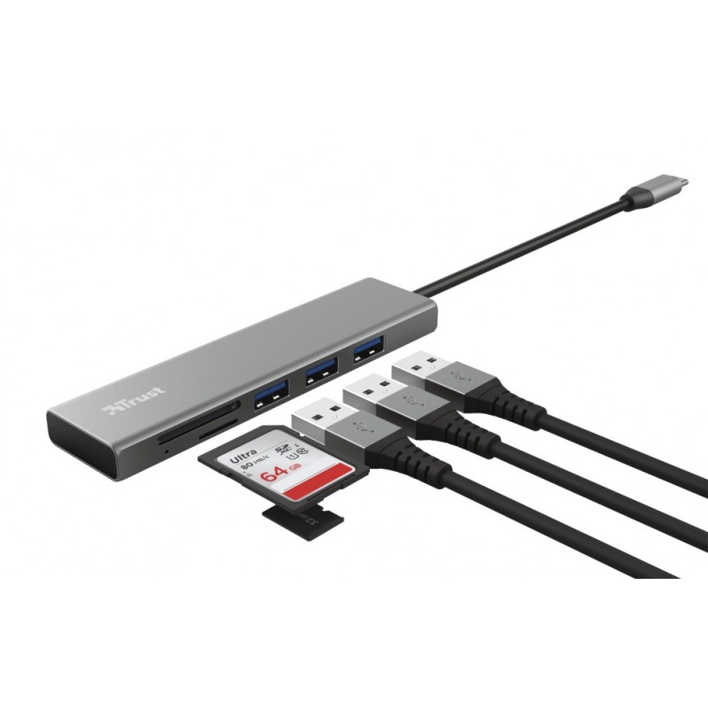 Trust Halyx USB 3.2 Gen 1 (3.1 Gen 1) Type-C 104 Mbit s Aluminio