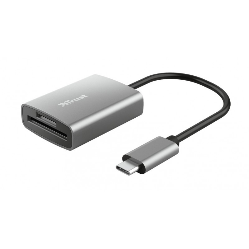 Trust 24136 Kartenleser USB 3.2 Gen 1 (3.1 Gen 1) Type-C Aluminium