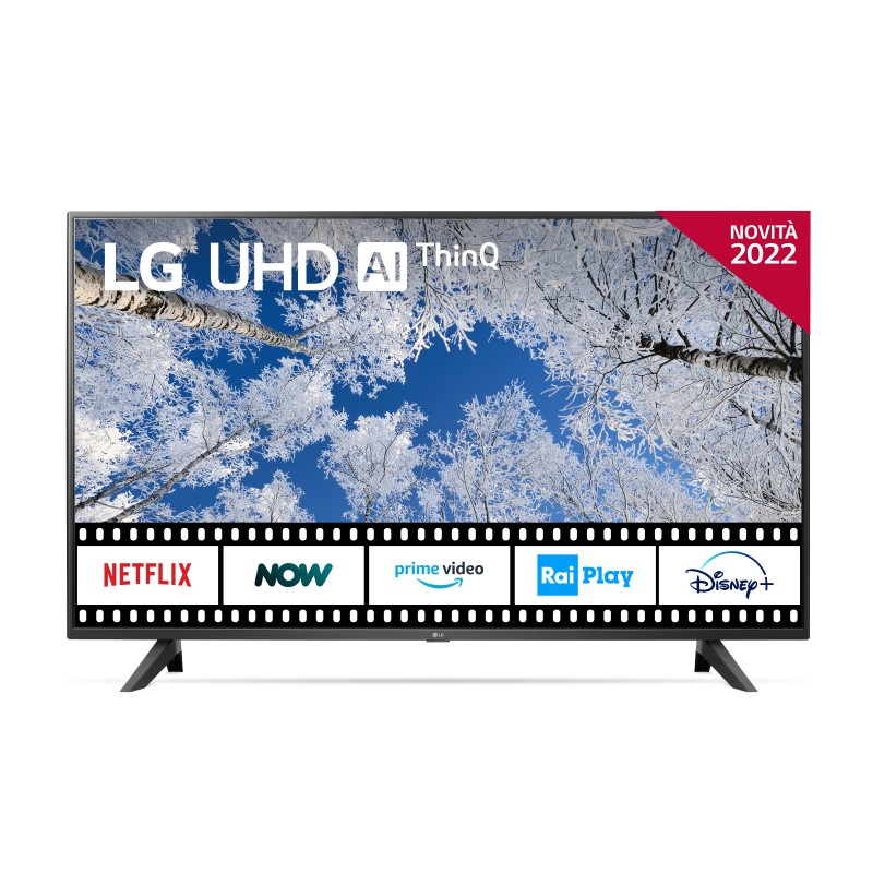 LG UHD 43UQ70006LB 109.2 cm (43") 4K Ultra HD Smart TV Wi-Fi Black