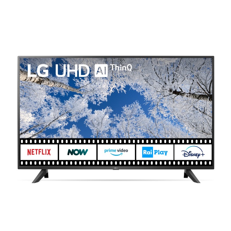 LG UHD 43UQ70006LB 109.2 cm (43") 4K Ultra HD Smart TV Wi-Fi Black