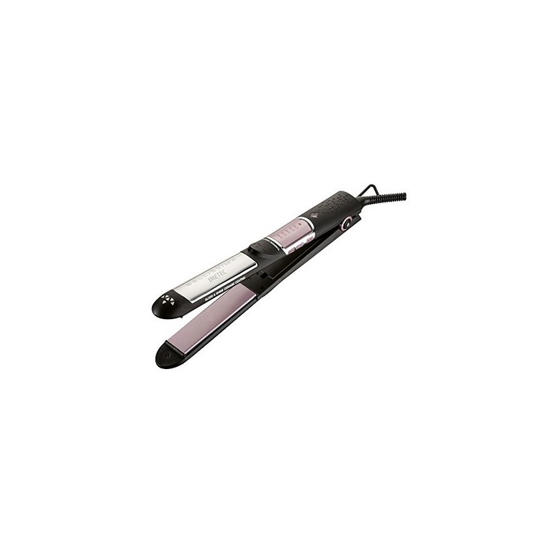 Imetec 11504 hair styling tool Straightening iron Warm Black, Pink