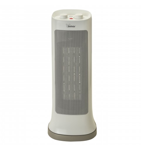 Bimar HP110 stufetta elettrica Interno Grigio, Bianco 2000 W Riscaldatore ambiente elettrico con ventilatore