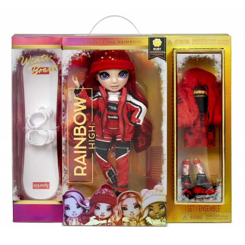 Rainbow High Winter Break Fashion Doll- Ruby Anderson (Red)