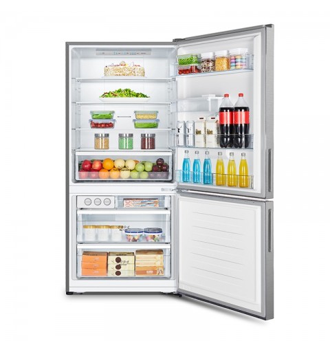 Hisense RB605N4WC2 fridge-freezer Freestanding 463 L Stainless steel