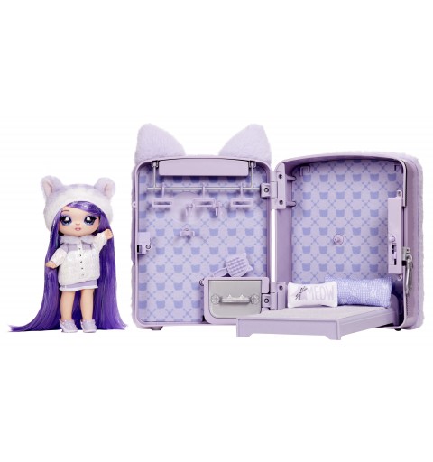 Na! Na! Na! Surprise 3-in-1 Backpack Bedroom Series 3 Playset- Lavender Kitty