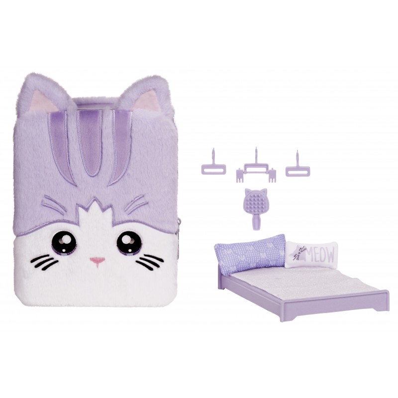 Na! Na! Na! Surprise 3-in-1 Backpack Bedroom Series 3 Playset- Lavender Kitty