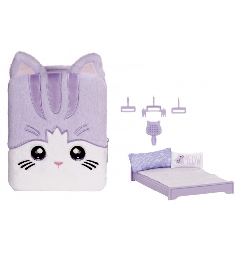 Na! Na! Na! Surprise 3-in-1 Backpack Bedroom Series 3 Playset- Lavender Kitty