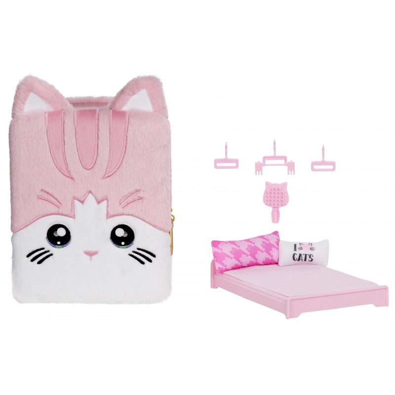 Na! Na! Na! Surprise 3-in-1 Backpack Bedroom Series 3 Playset- Pink Kitty