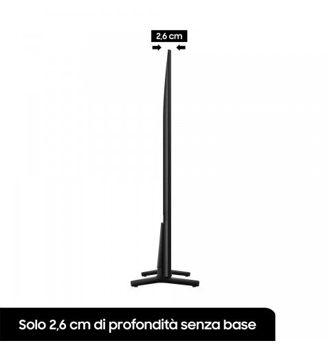 Samsung Series 8 TV Crystal UHD 4K 43” UE43BU8070 Smart TV Wi-Fi Black 2022, Processore Crystal 4K, HDR, Colori reali, Suono