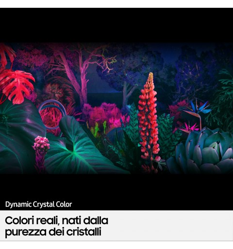 Samsung Series 8 TV Crystal UHD 4K 43” UE43BU8070 Smart TV Wi-Fi Black 2022, Processore Crystal 4K, HDR, Colori reali, Suono