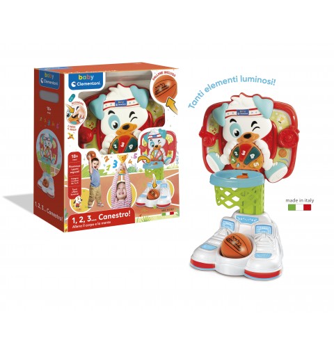 Clementoni 17437 Aktivitäts Skill Game & Toy Basketball